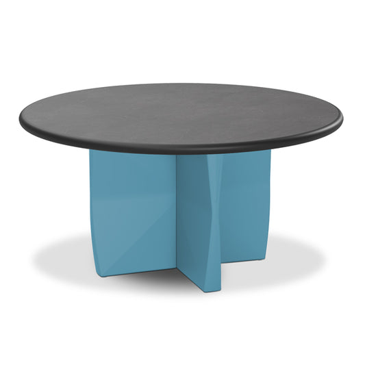 Norix - Durable Molded X-Base Table with Round Top