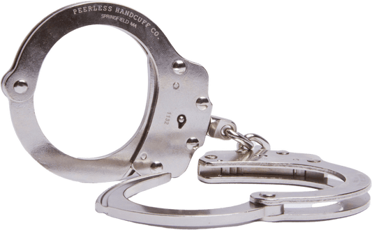 Peerless Model 700C / 701C Chain Link Handcuff - Nickel or Black Finish