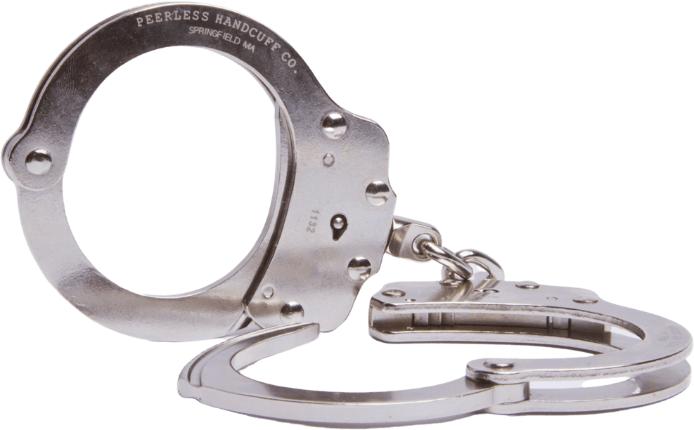 Peerless Model 700C Chain Link Handcuff - Nickel Finish