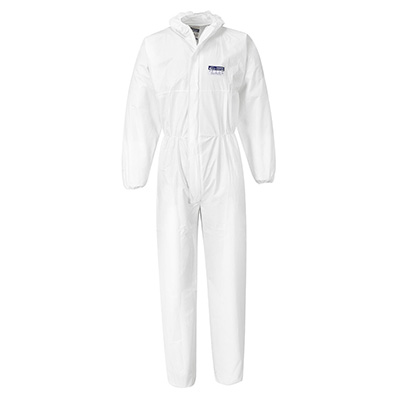 Portwest ST40 BizTex Microporous Coverall Type 5/6 White (box)