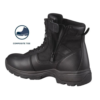 Propper F4528 Men's Series 100 6" Comp Toe Waterproof Side Zip Boot - Black