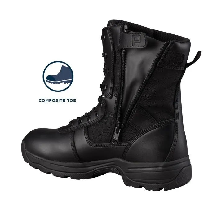 Propper F4529 Men's Series 100 8" Comp Toe Waterproof Side Zip Boot - Black