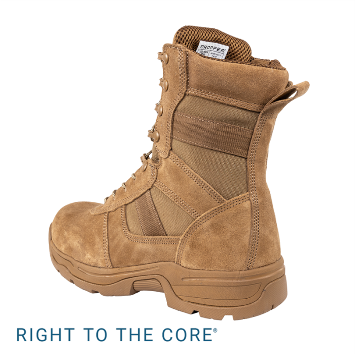 Propper Series 100 F4533 Men's 8" Comp Toe Boot with Side Zipper - Coyote