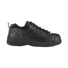 Load image into Gallery viewer, Reebok RB1860 Men&#39;s Jorie Athletic Composite Toe Work Shoes - Black
