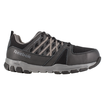 Reebok RB416 Women's Sublite Work Steel Toe Athletic Oxford - Black-Grey