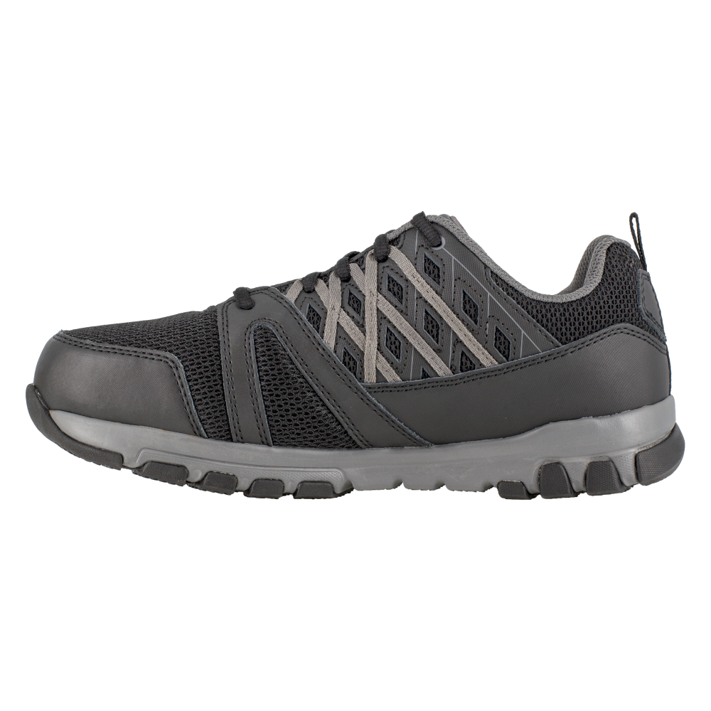 Reebok RB416 Women's Sublite Work Steel Toe Athletic Oxford - Black-Grey