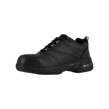Load image into Gallery viewer, Reebok RB417 Women&#39;s Tyak Athletic Composite Toe Work Shoes - Black
