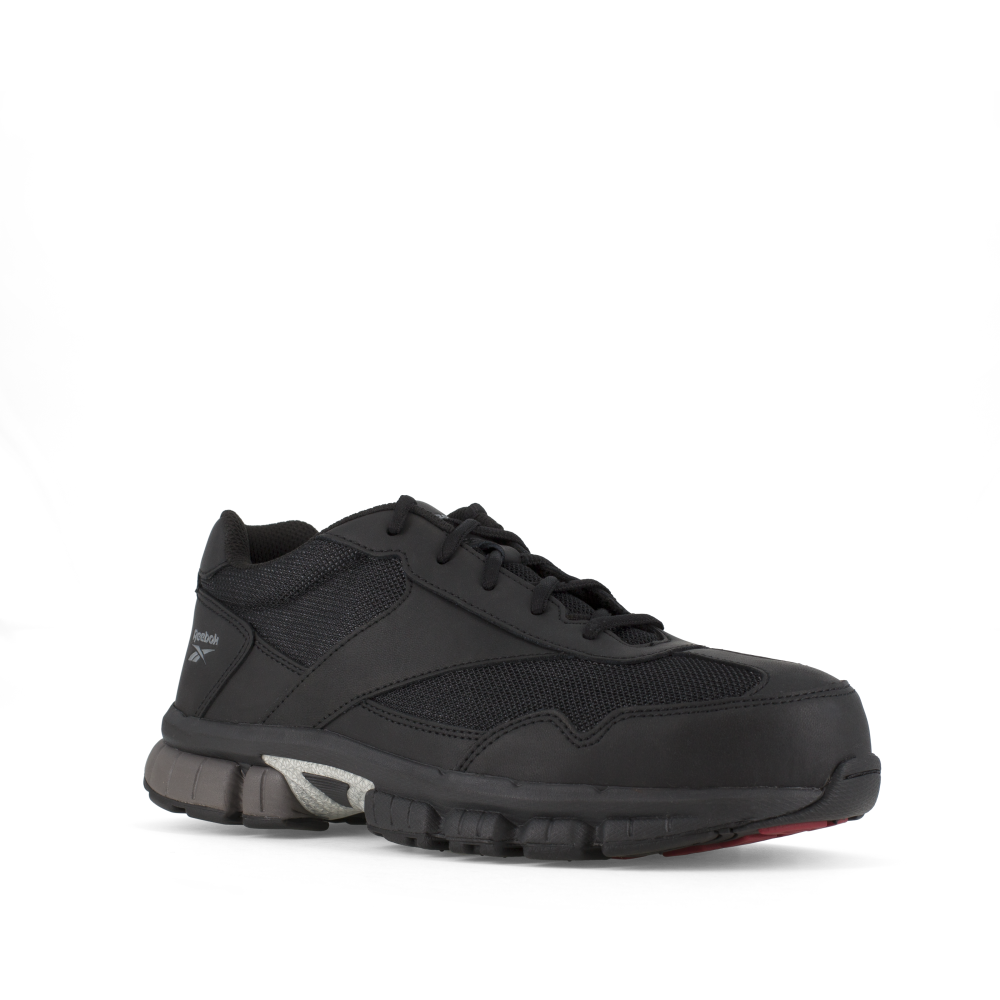 Reebok RB459 Women's Ketia Athletic Composite Toe Work Shoes - Black/Silver