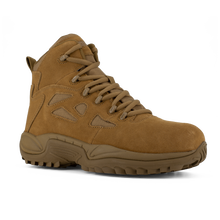 Load image into Gallery viewer, Reebok RB8650 Men&#39;s Rapid Response Composite Toe Tactical Boots - Side Zip - Coyote
