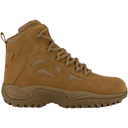 Reebok RB8650 Men's Rapid Response Composite Toe Tactical Boots - Side Zip - Coyote