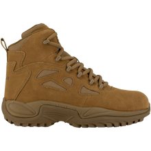 Load image into Gallery viewer, Reebok RB8650 Men&#39;s Rapid Response Composite Toe Tactical Boots - Side Zip - Coyote
