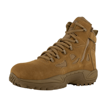 Load image into Gallery viewer, Reebok RB8650 Men&#39;s Rapid Response Composite Toe Tactical Boots - Side Zip - Coyote
