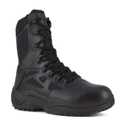 Reebok RB874 Women's Rapid Response Composite Toe Athletic Side Zipper Tactical Boots - Black