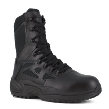 Load image into Gallery viewer, Reebok RB874 Women&#39;s Rapid Response Composite Toe Athletic Side Zipper Tactical Boots - Black
