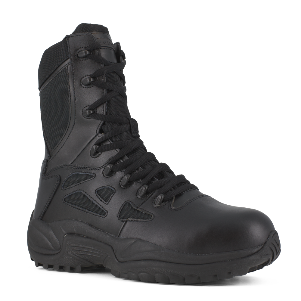 Reebok RB874 Women's Rapid Response Composite Toe Athletic Side Zipper Tactical Boots - Black