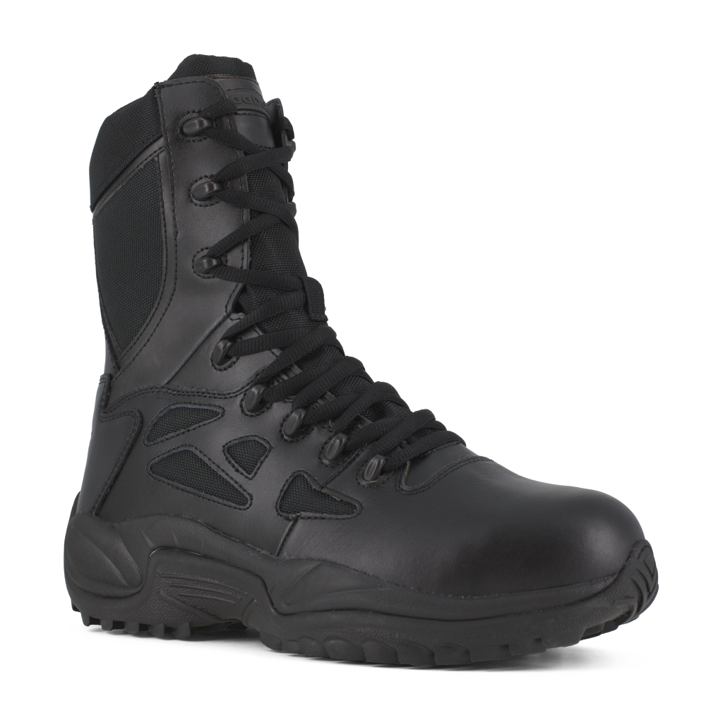 Reebok RB874 Women's Rapid Response Composite Toe Athletic Side Zipper Tactical Boots - Black
