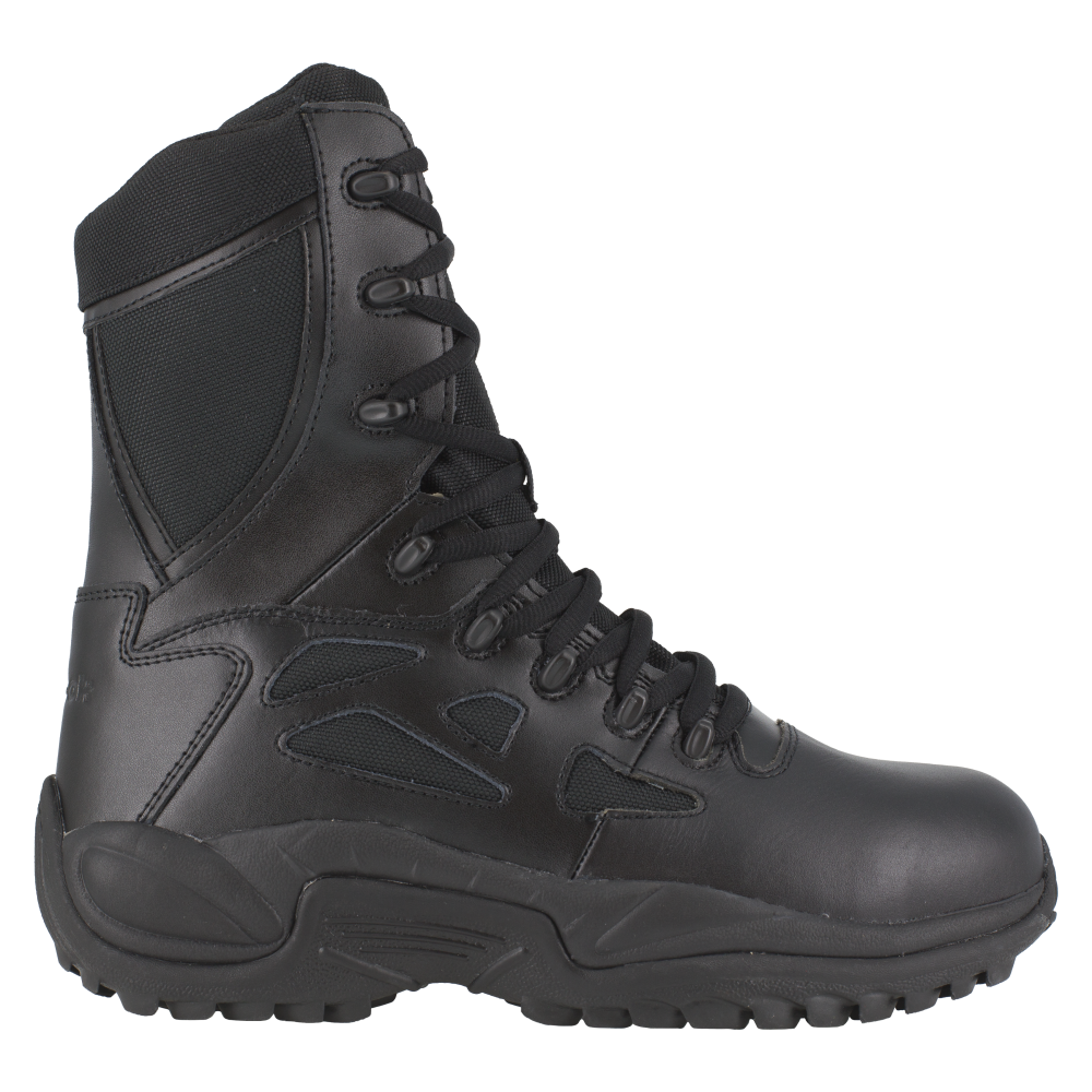 Reebok RB874 Women's Rapid Response Composite Toe Athletic Side Zipper Tactical Boots - Black