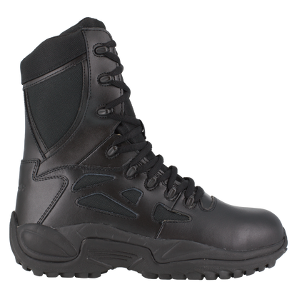 Reebok RB874 Women's Rapid Response Composite Toe Athletic Side Zipper Tactical Boots - Black