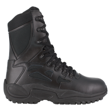 Load image into Gallery viewer, Reebok RB874 Women&#39;s Rapid Response Composite Toe Athletic Side Zipper Tactical Boots - Black
