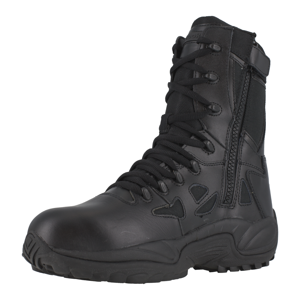 Reebok RB874 Women's Rapid Response Composite Toe Athletic Side Zipper Tactical Boots - Black