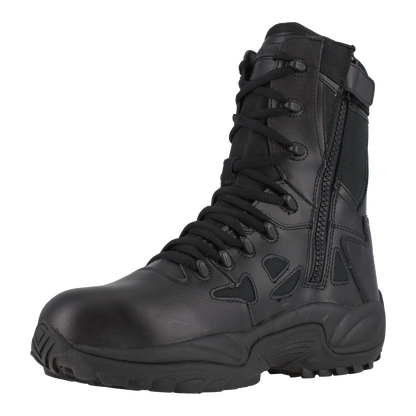 Reebok RB874 Women's Rapid Response Composite Toe Athletic Side Zipper Tactical Boots - Black