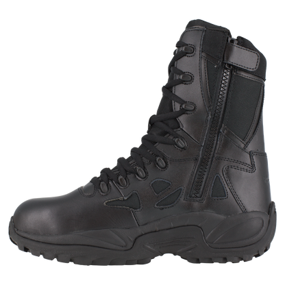 Reebok RB874 Women's Rapid Response Composite Toe Athletic Side Zipper Tactical Boots - Black