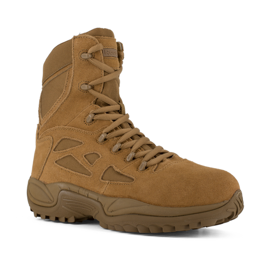 Reebok RB8850 Men's Rapid Response Stealth Composite Toe Tactical Boots - Side Zip - Coyote