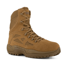 Load image into Gallery viewer, Reebok RB8850 Men&#39;s Rapid Response Stealth Composite Toe Tactical Boots - Side Zip - Coyote
