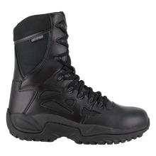 Load image into Gallery viewer, Reebok RB8877 Men&#39;s Rapid Response RB Waterproof Tactical Boots - Side Zip - Black
