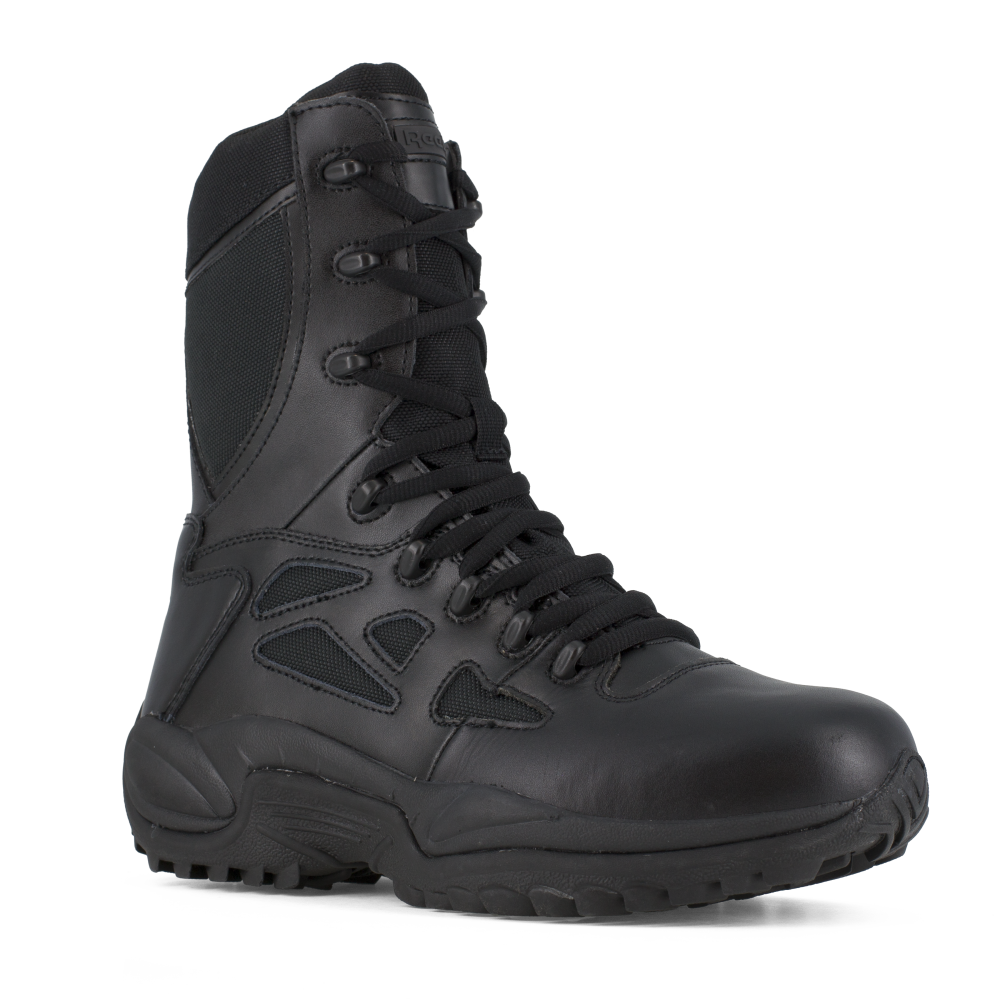 Reebok RB888 Women's Rapid Response Athletic Side Zipper Tactical Boot - Black