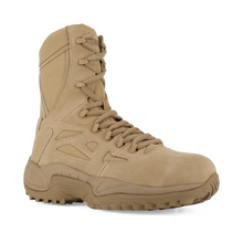 Load image into Gallery viewer, Reebok RB894 Women&#39;s Rapid Response Composite Toe Tactical Boots - Side Zip - Desert Tan
