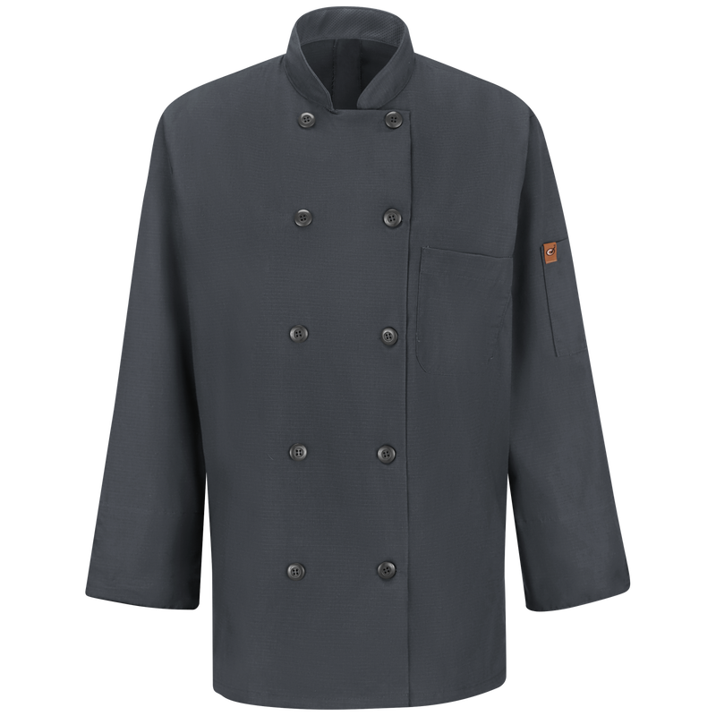 Red Kap 041X Women's Long Sleeve Chef Coat with OilBlok + Mimix