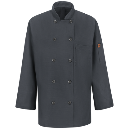 Red Kap 041X Women's Long Sleeve Chef Coat with OilBlok + Mimix