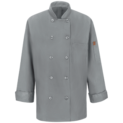 Red Kap 041X Women's Long Sleeve Chef Coat with OilBlok + Mimix