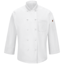 Load image into Gallery viewer, Red Kap 042X Men&#39;s Long Sleeve Chef Coat with OilBlok + Mimix
