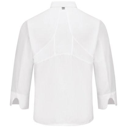 Red Kap 044X Men's Ten Knot Button Chef Coat with OilBlok + MIMIX