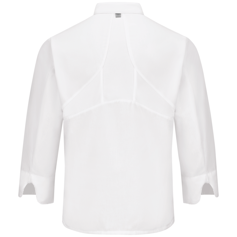 Red Kap 044X Men's Ten Knot Button Chef Coat with OilBlok + MIMIX