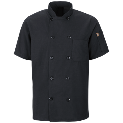 Red Kap 046X Men's Short Sleeve Chef Coat with OilBlok + Mimix