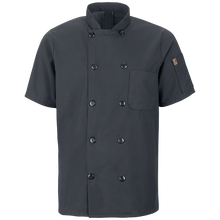 Load image into Gallery viewer, Red Kap 046X Men&#39;s Short Sleeve Chef Coat with OilBlok + Mimix
