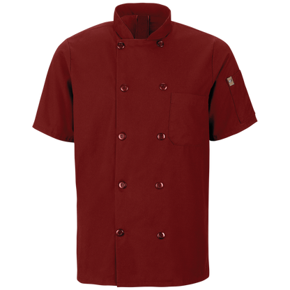 Red Kap 046X Men's Short Sleeve Chef Coat with OilBlok + Mimix