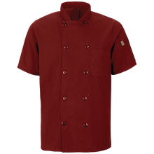 Load image into Gallery viewer, Red Kap 046X Men&#39;s Short Sleeve Chef Coat with OilBlok + Mimix
