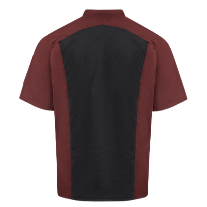 Red Kap 052M Men's Airflow Raglan Chef Coat with OilBlok