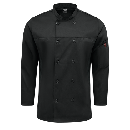 Red Kap 054M Men's Deluxe Airflow Chef Coat