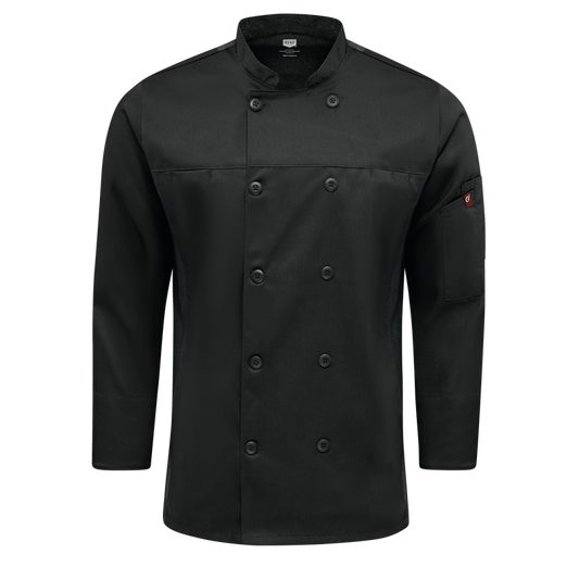 Red Kap 054M Men's Deluxe Airflow Chef Coat