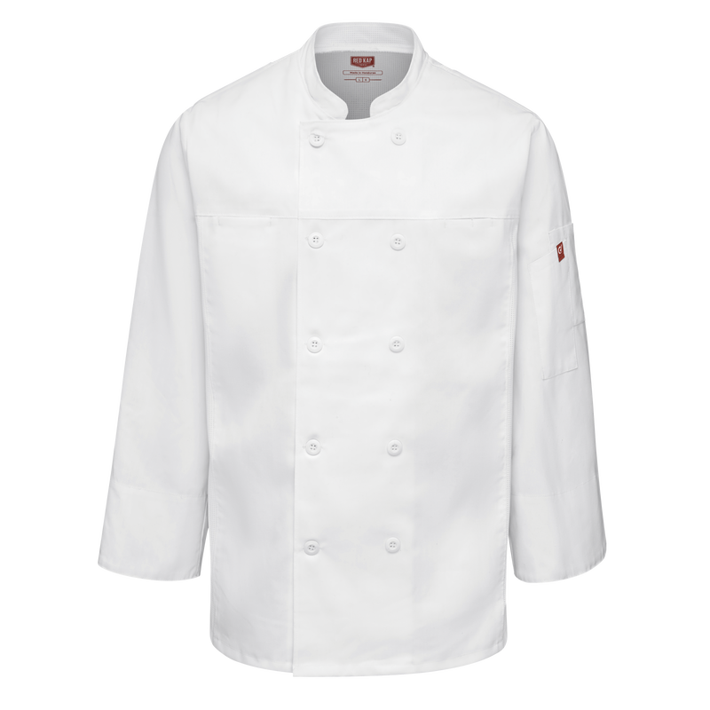 Red Kap 054M Men's Deluxe Airflow Chef Coat