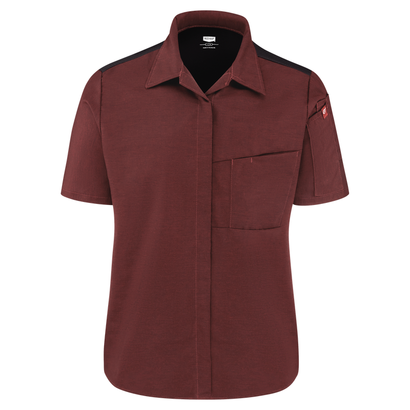 Red Kap 501W Women's Airflow Cook Shirt w/ OilBlok