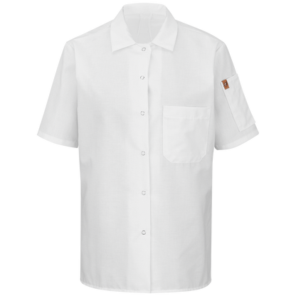 Red Kap 501X Women's Cook Shirt w/ OilBlok + MIMIX