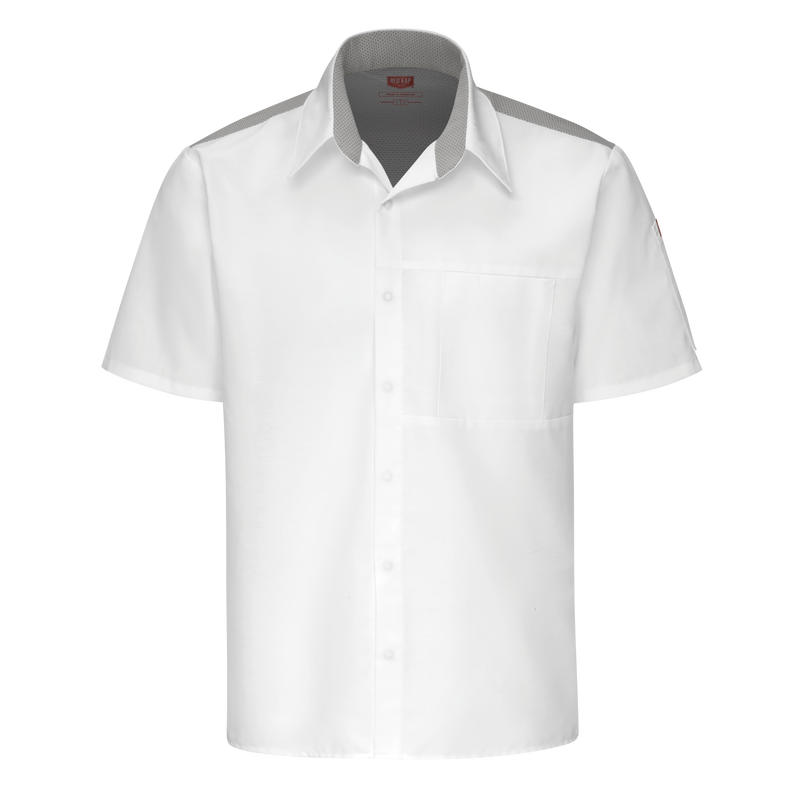 Red Kap 502M Men's Airflow Cook Shirt w/ OilBlok