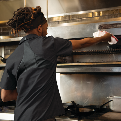 Red Kap 502X Men's Cook Shirt w/ OilBlok + MIMIX