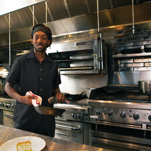 Red Kap 502X Men's Cook Shirt w/ OilBlok + MIMIX